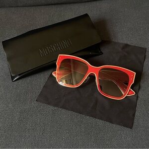 Red Moschino sunglasses
